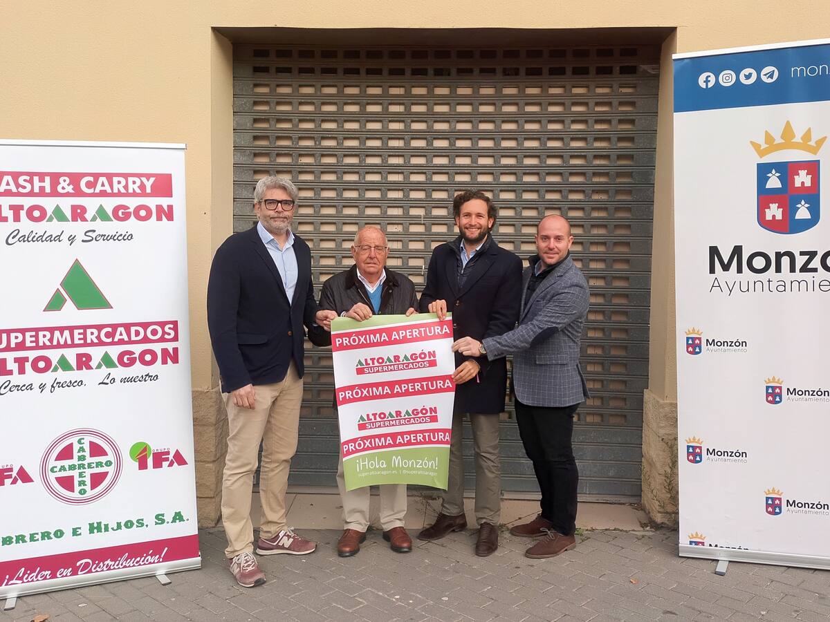 Supermercados Altoaragón abrirá su primer establecimiento en Monzón y continúa su expansión
