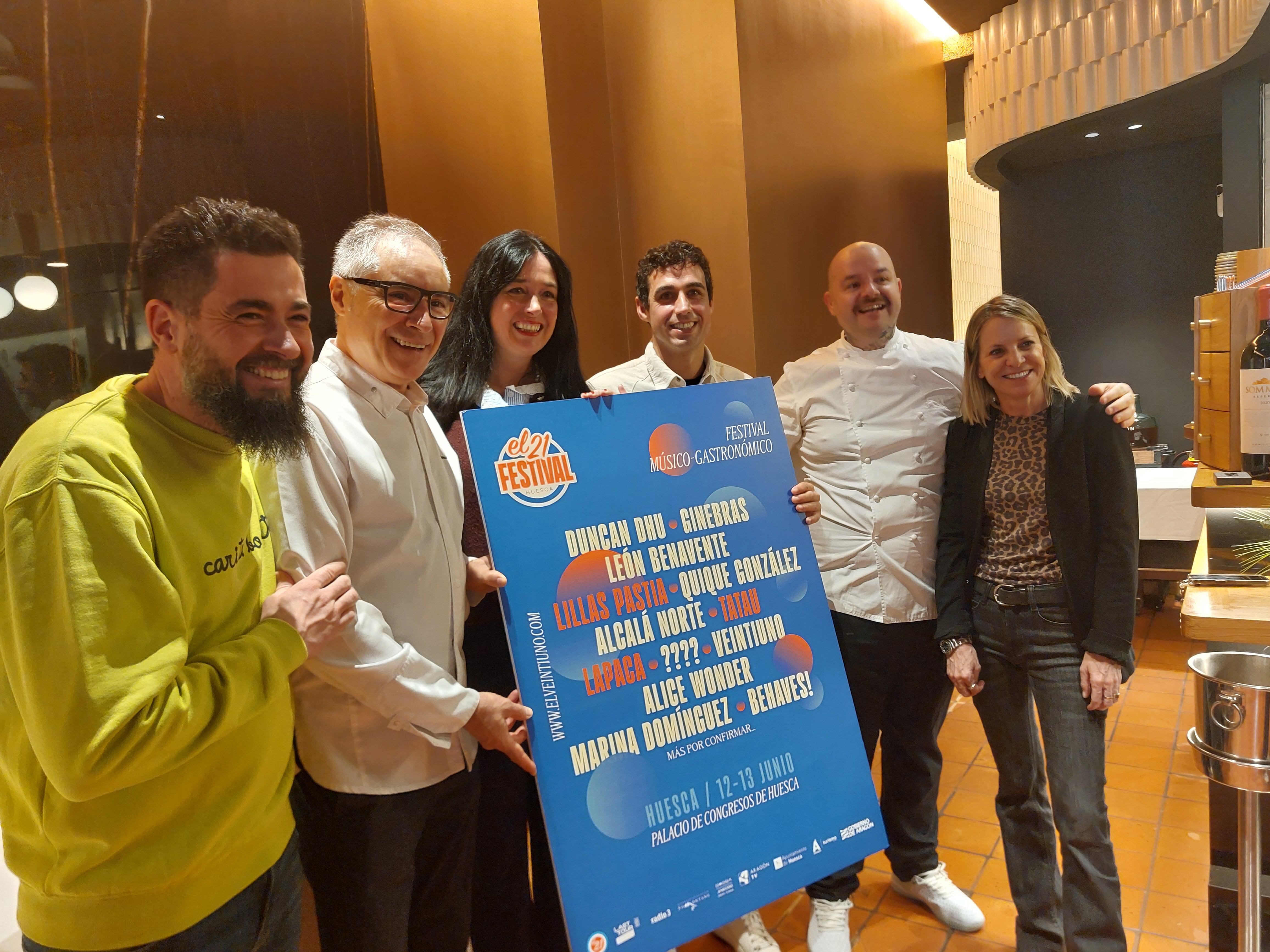 Presentación del Festival El Veintiuno que se celebrará en Huesca en junio