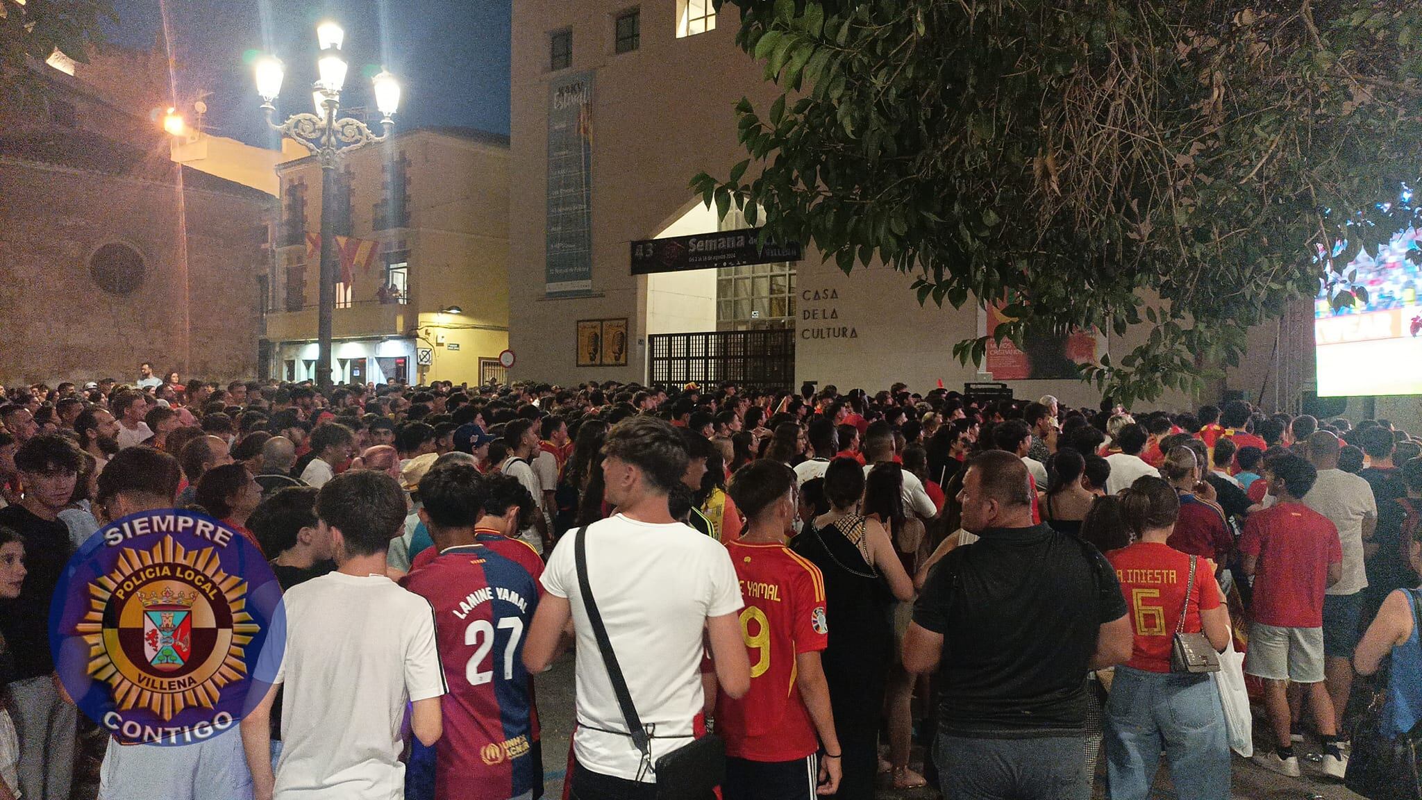 Celebración en la Plaza de Santiago