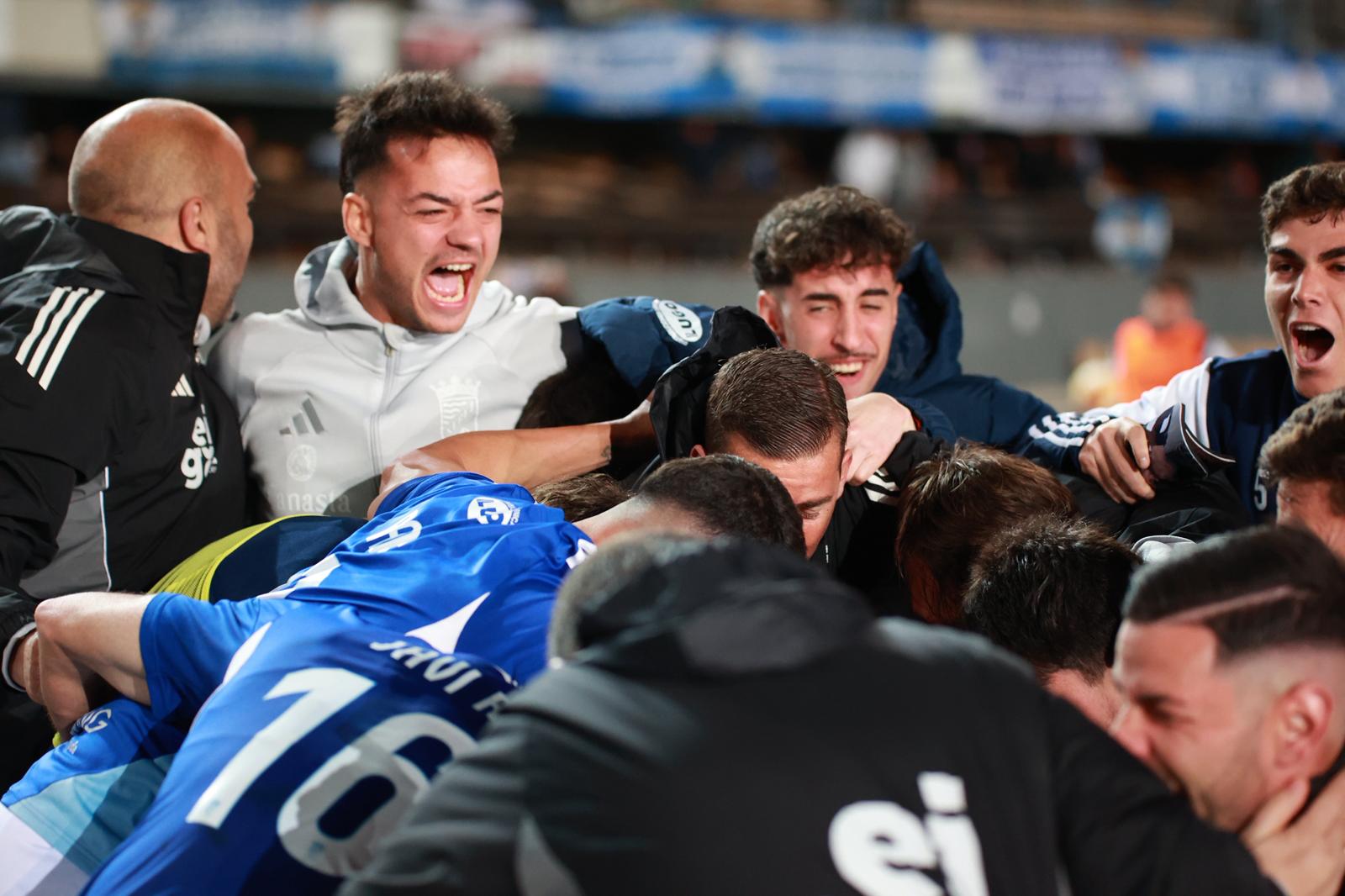 Así celebró el Xerez CD el segundo gol de Chacartegui