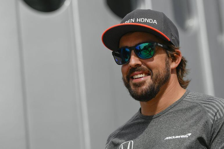 Fernando Alonso en el circuito de Hungaroring en Budapest. 