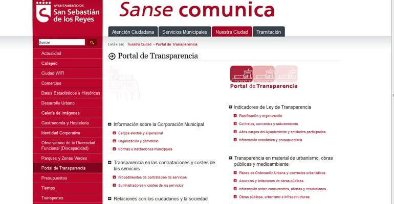 En la web se publicarán las agendas del alcalde y los concejales