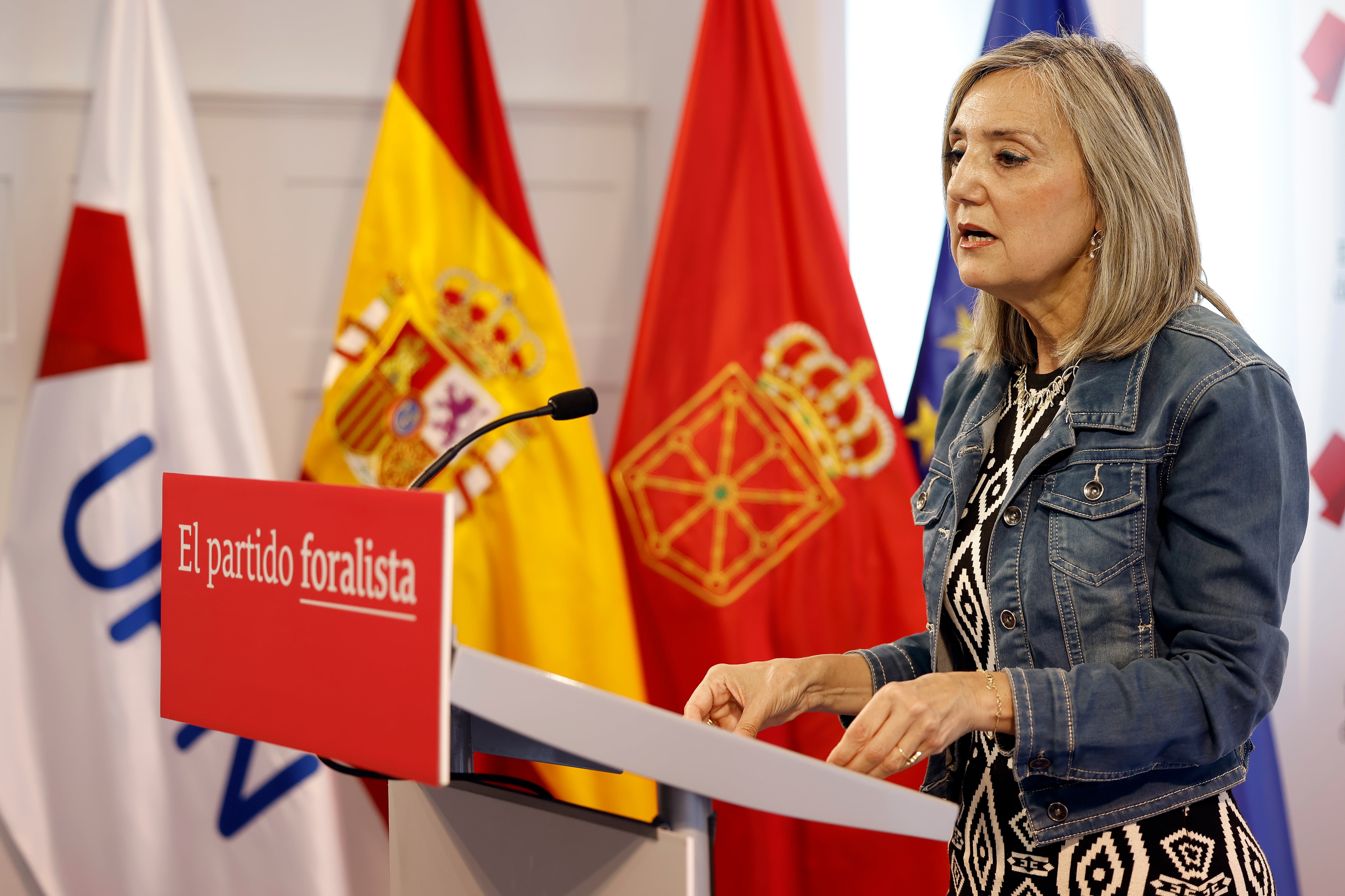 La presidenta de UPN, Cristina Ibarrola