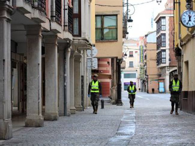 El Ejército en Aranda, durante la pandemia