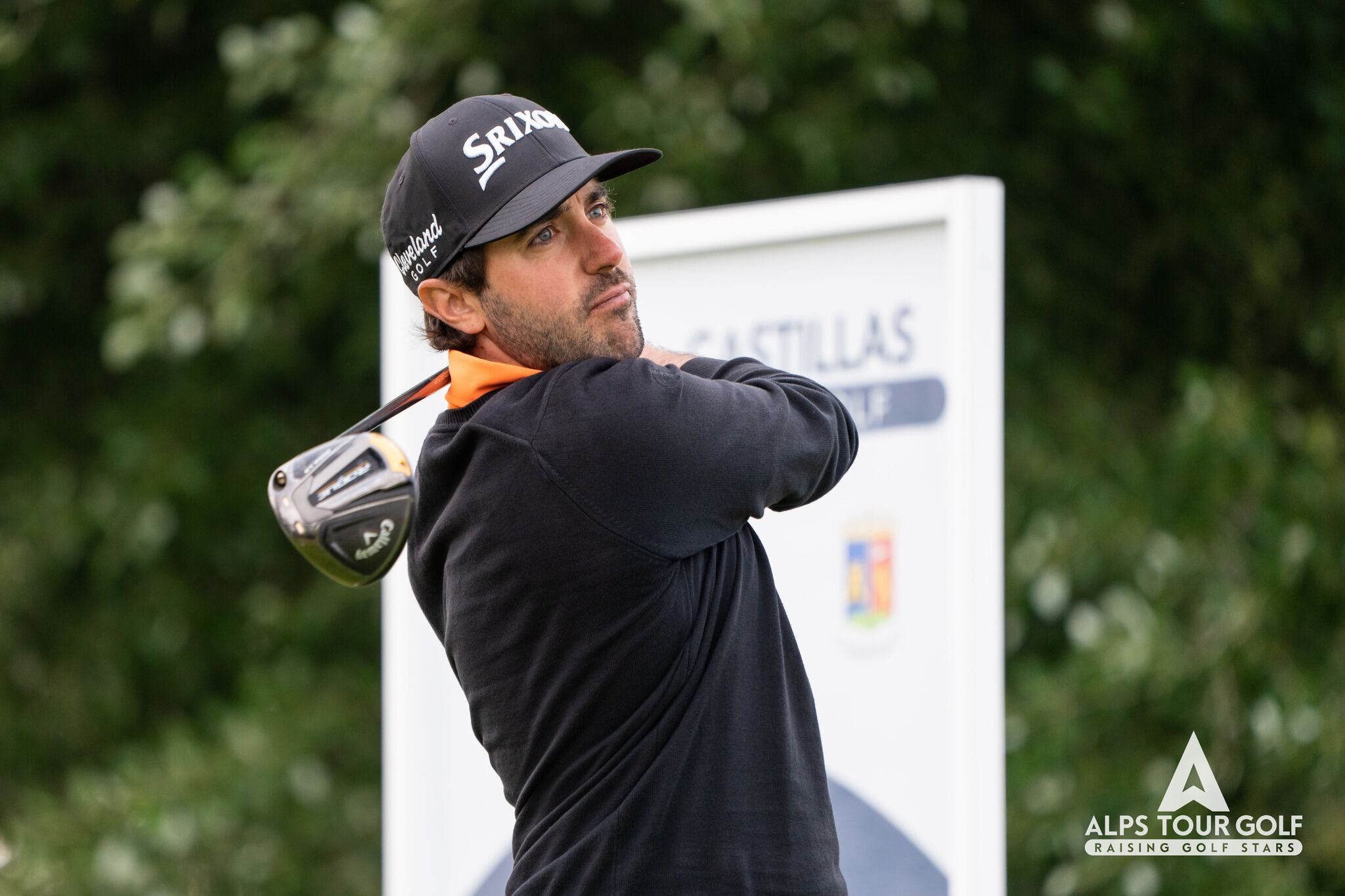 El golfista soriano Dani Berná en el torneo Alps de las Castillas.