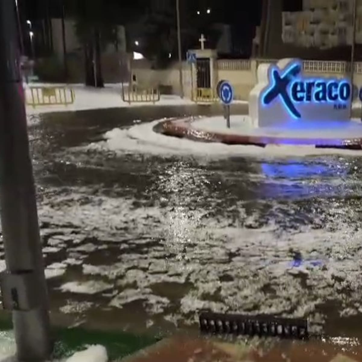 Granizada histórica en la Playa de Xeraco y más de 250 litros acumulados en Simat