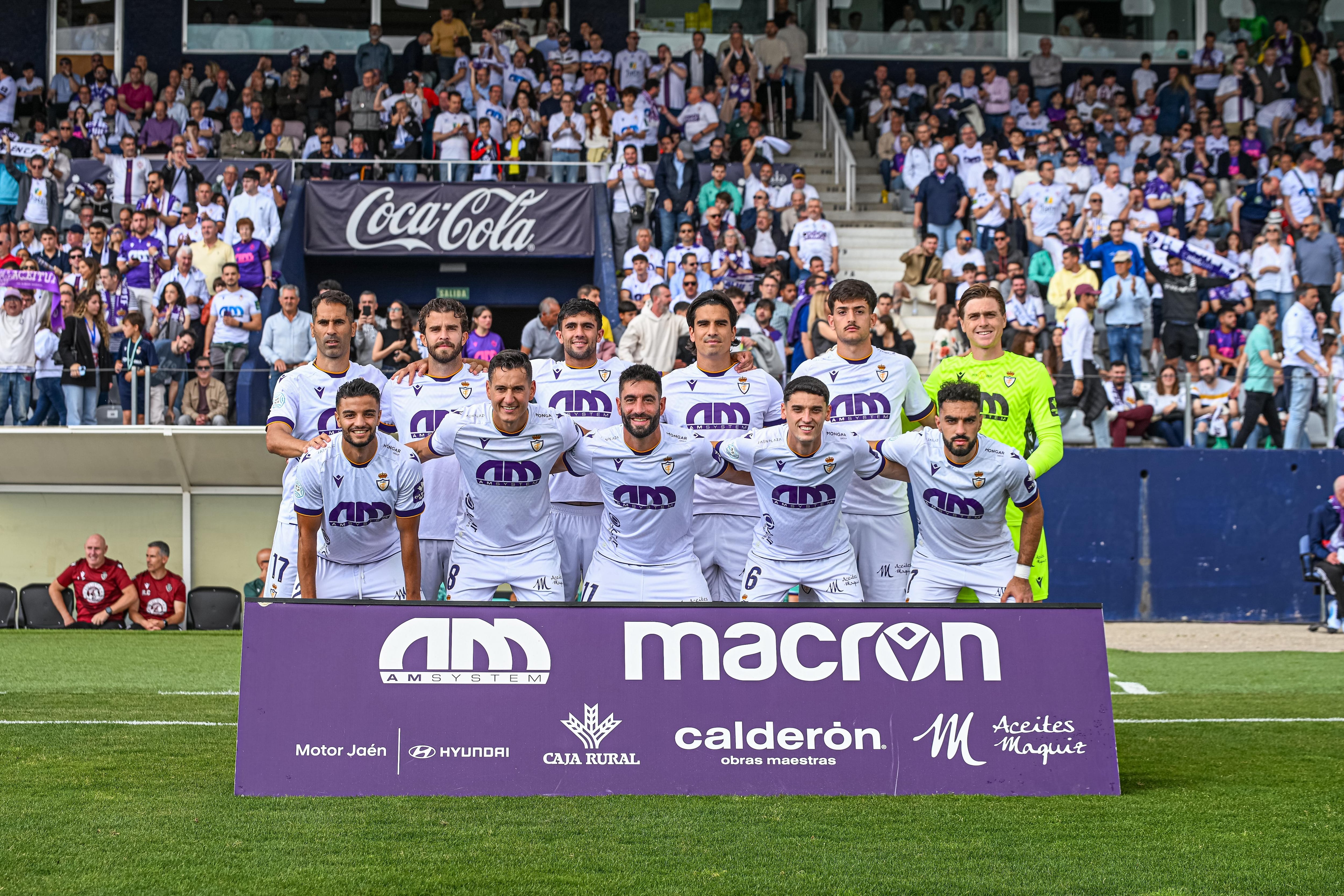 Once inicial del Real Jaén ante el Atlético Antoniano.