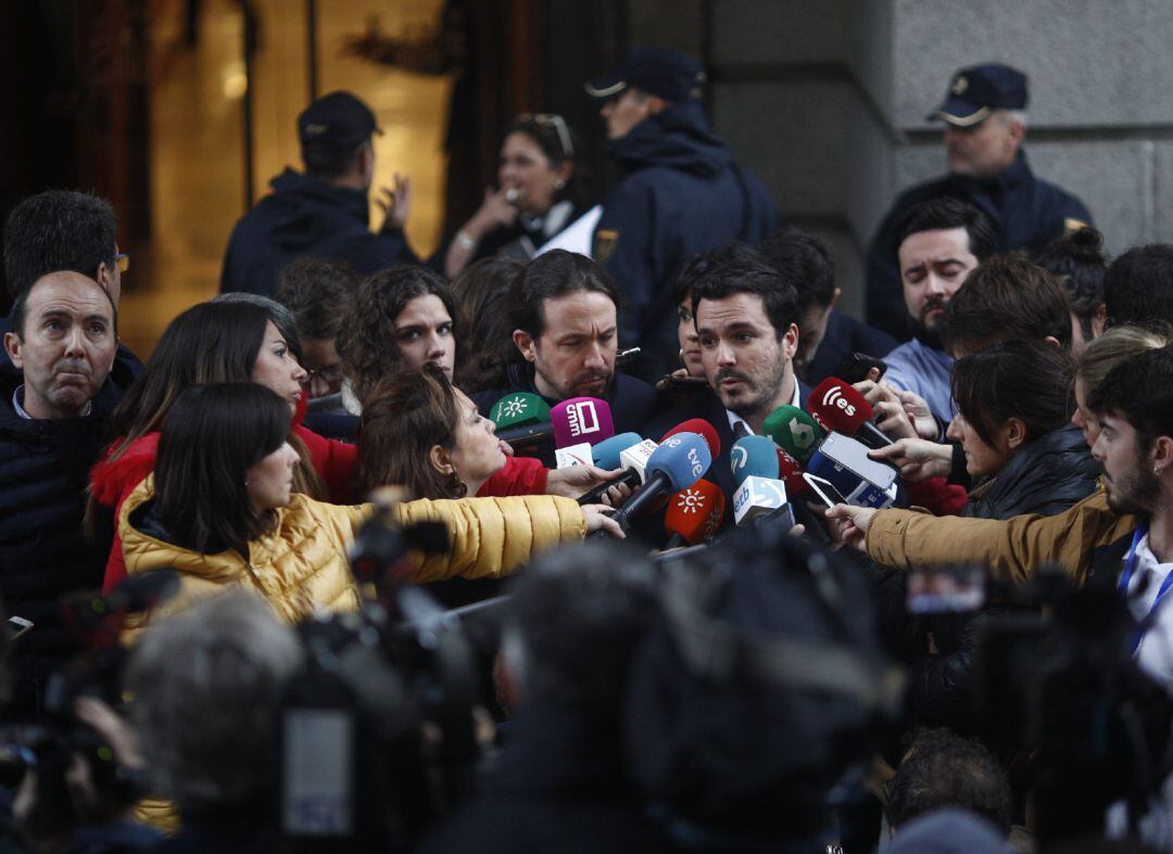 El líder de IU, Alberto Garzón.