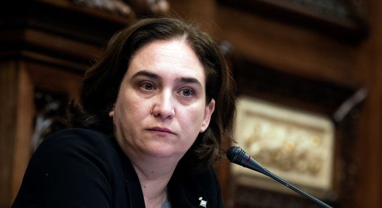 Ada Colau, a l'últim ple extraordinari de l'Ajuntament de Barcelona