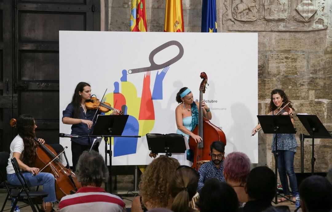 Acto de celebración del 9 d&#039;Octubre de 2019 en el Palau de la Generalitat, en València.