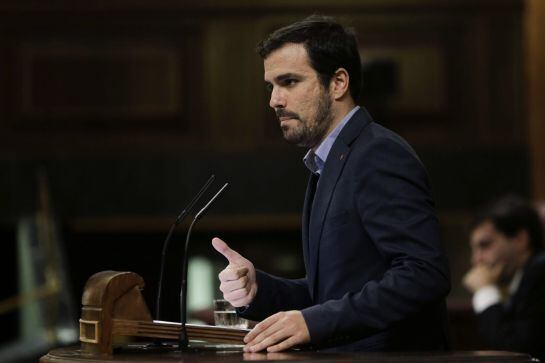 El candidato de Izquierda Unida a la presidencia del Gobierno, Alberto Garzón.