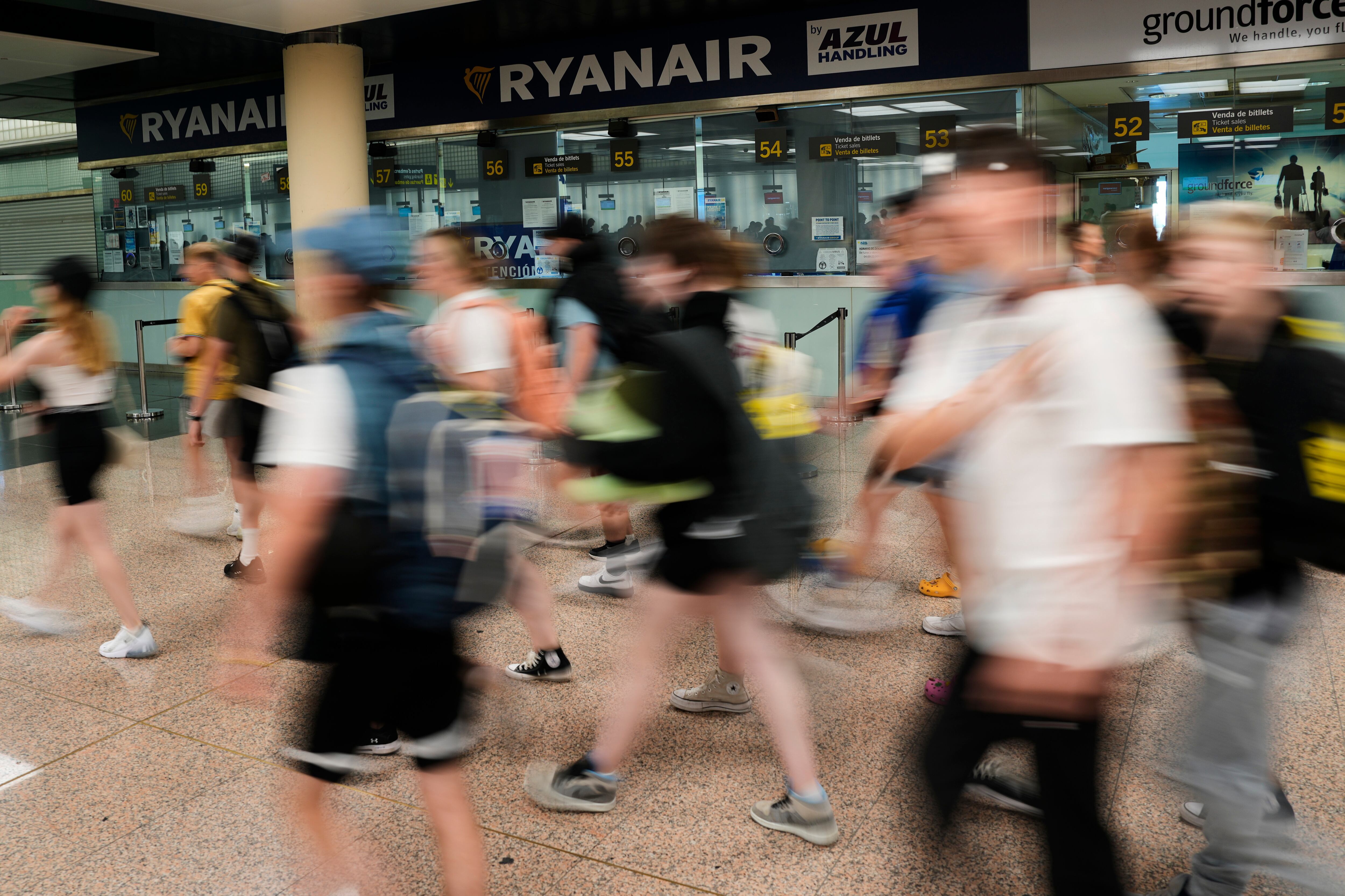 Afectados por la huelga de Ryanair.