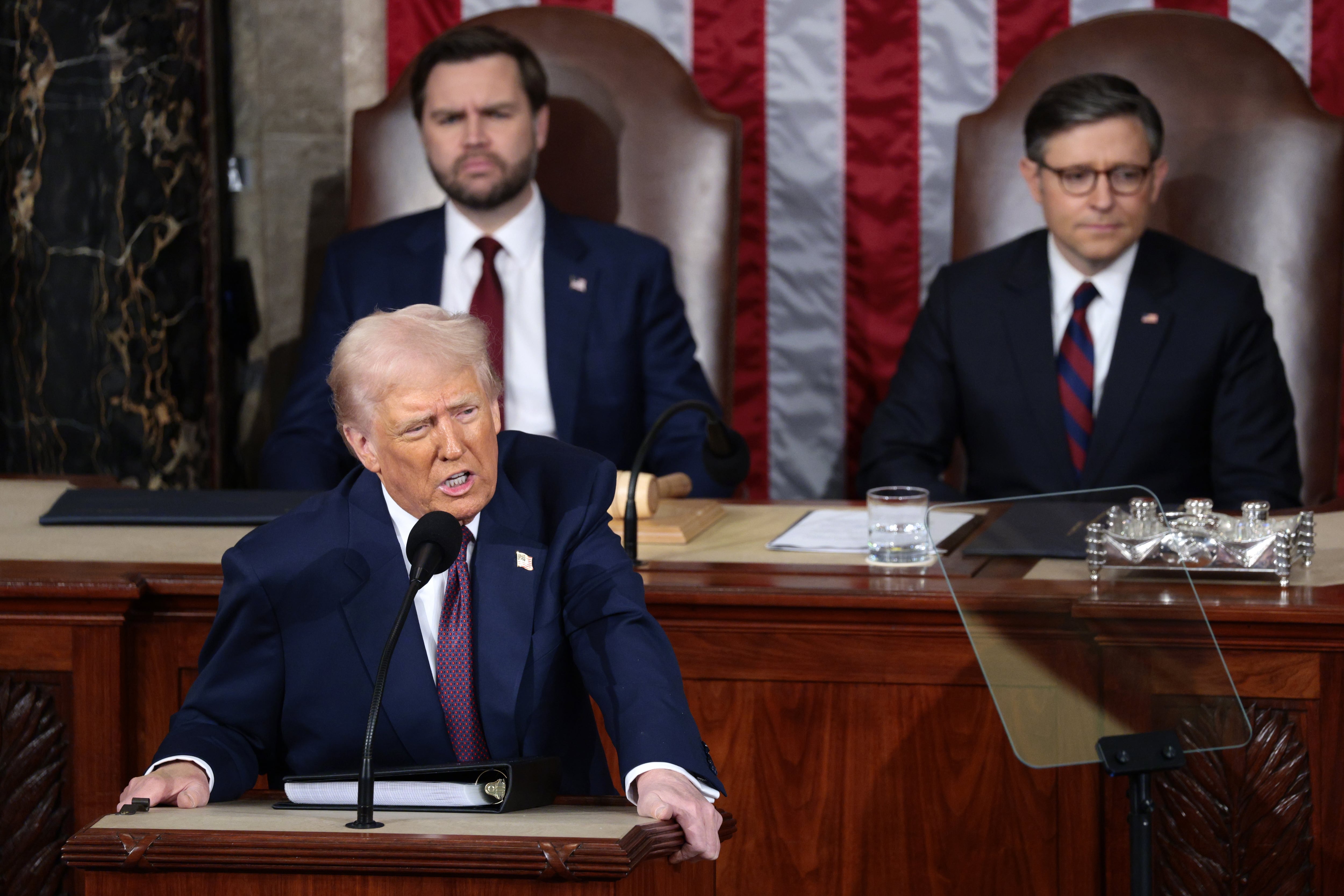 El primer discurso del estado de la Unión de Trump.