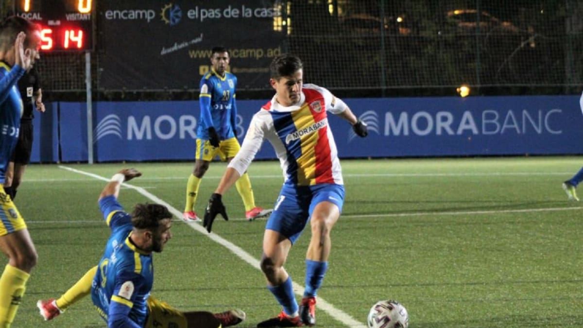 Rubén Bover, jugador del Andorra