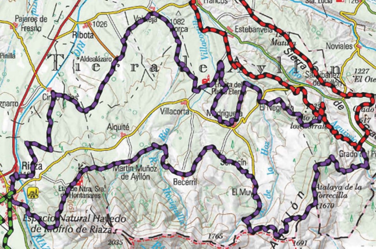 La Junta comienza en Riaza el acondicionamiento y señalización de grandes rutas para bicicletas de montaña en el Nordeste