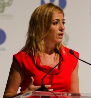 La exministra española de Defensa Carmen Chacón