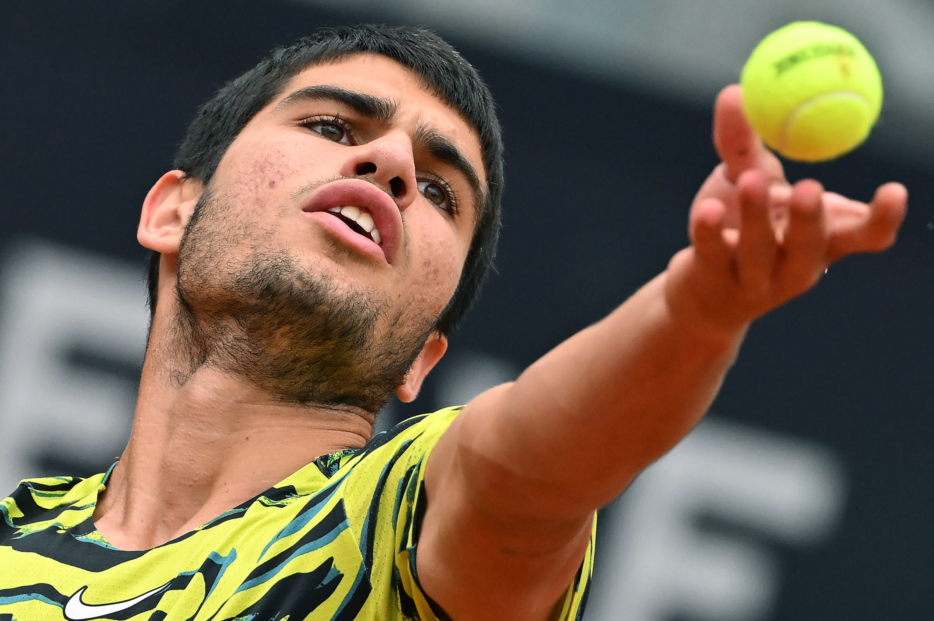 Carlos Alcaraz, durante el Masters 1000 de Roma. EFE/EPA/ETTORE FERRARI