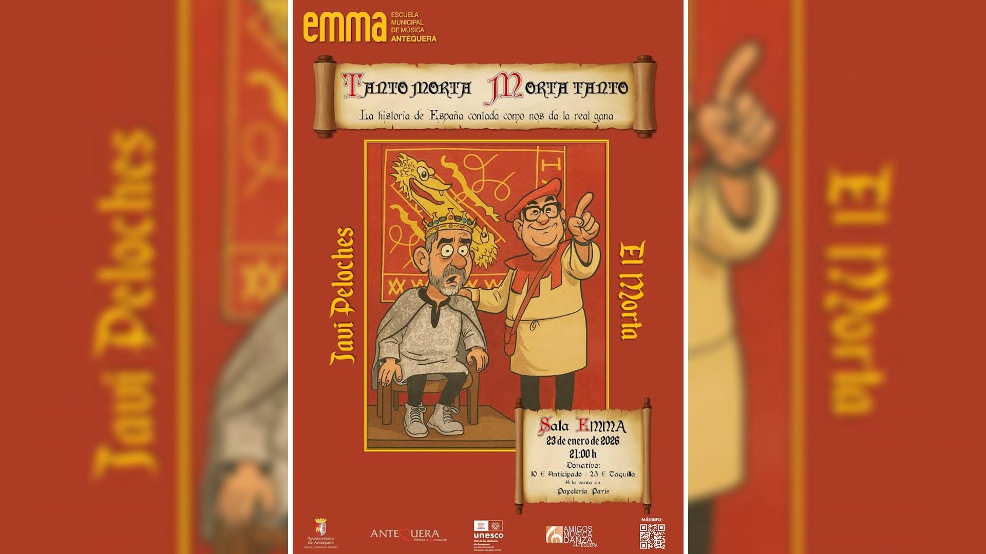 Cartel de la obra "Tanto Morta, Morta Tanto"