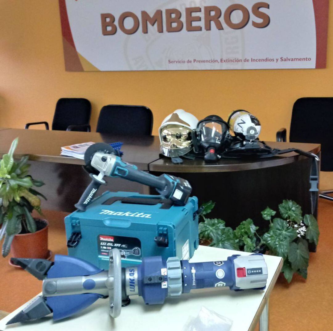 Material del Servicio de Prevención, Extinción de Incendios y Salvamento