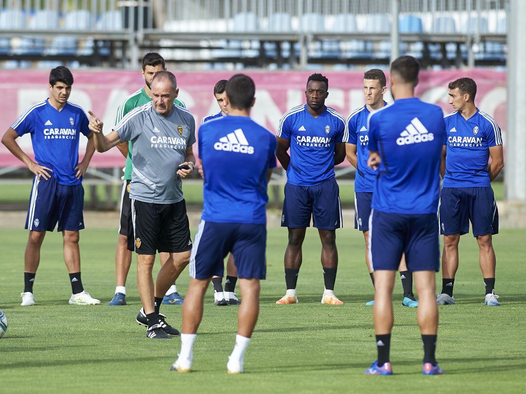 Último entrenamiento del Real Zaragoza en la Ciudad Deportiva