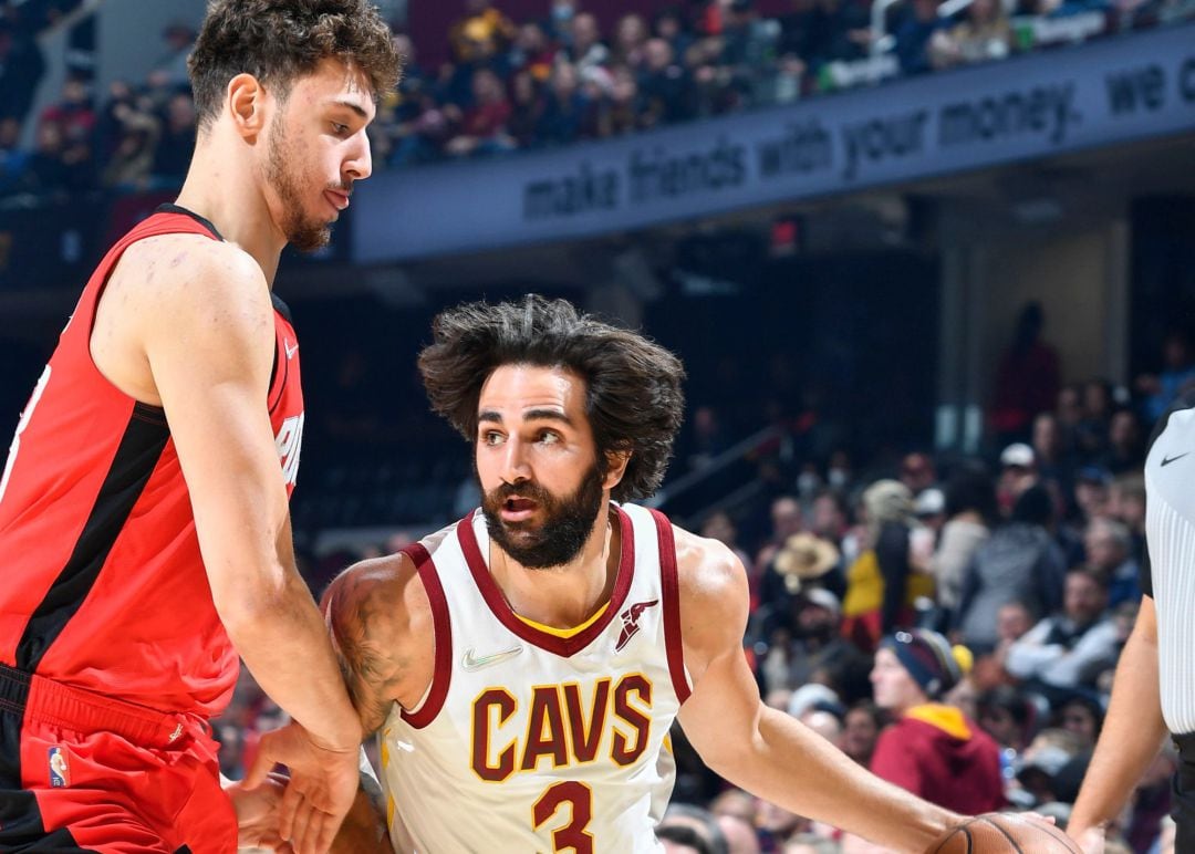 Ricky Rubio, durante el último partido de Cleveland