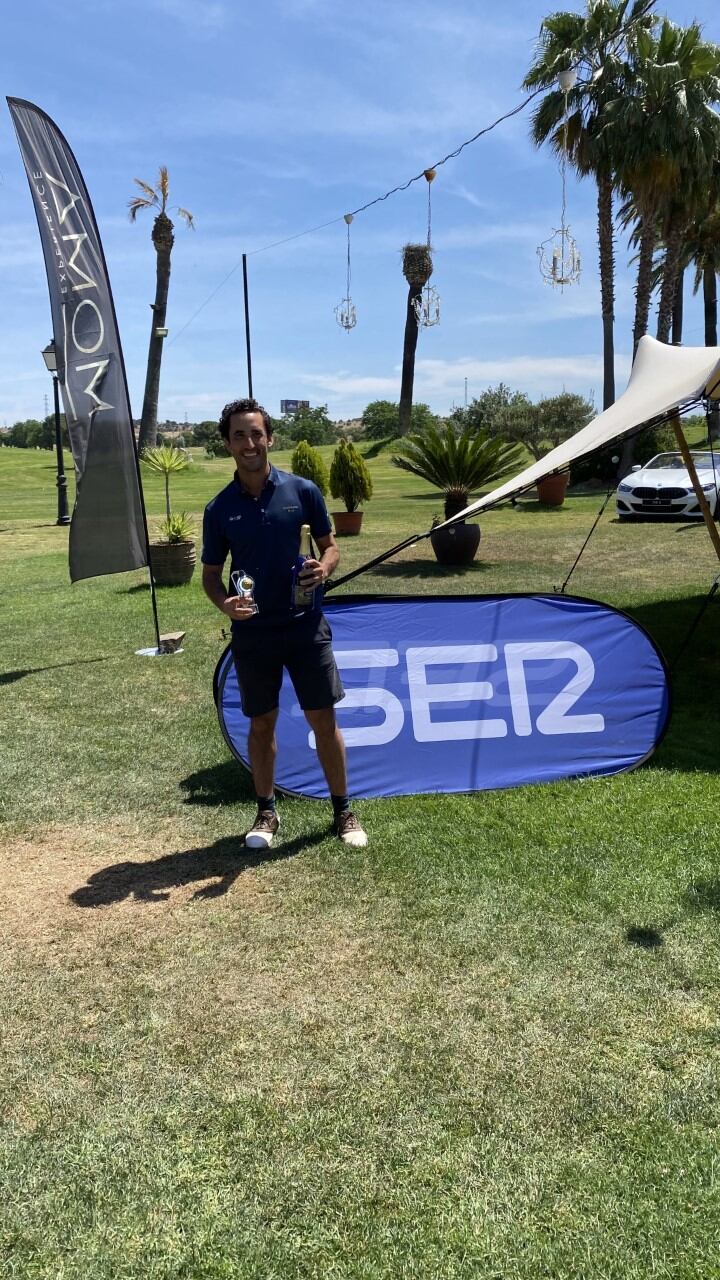 Santiago Ambel, tercer clasificado del II Torneo de Golf Primavera Ser Extremadura.