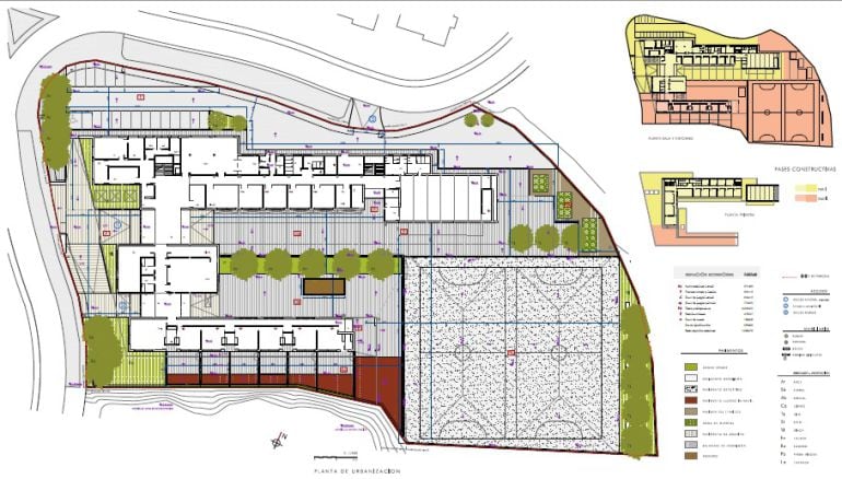 Plano del nuevo colegio que se construirá en La Adrada