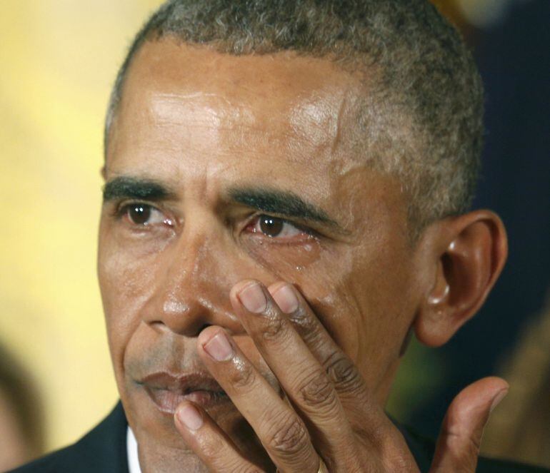 El presidente Barack Obama, durante la rueda de prensa para explicar el nuevo decreto sobre el control de las armas en Estados Unidos.