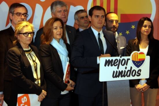 Albert Rivera, amb els diputats electes de Ciutadans