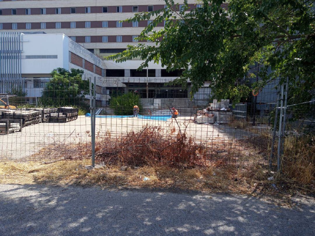 Obras en el Hospital Militar de Sevilla