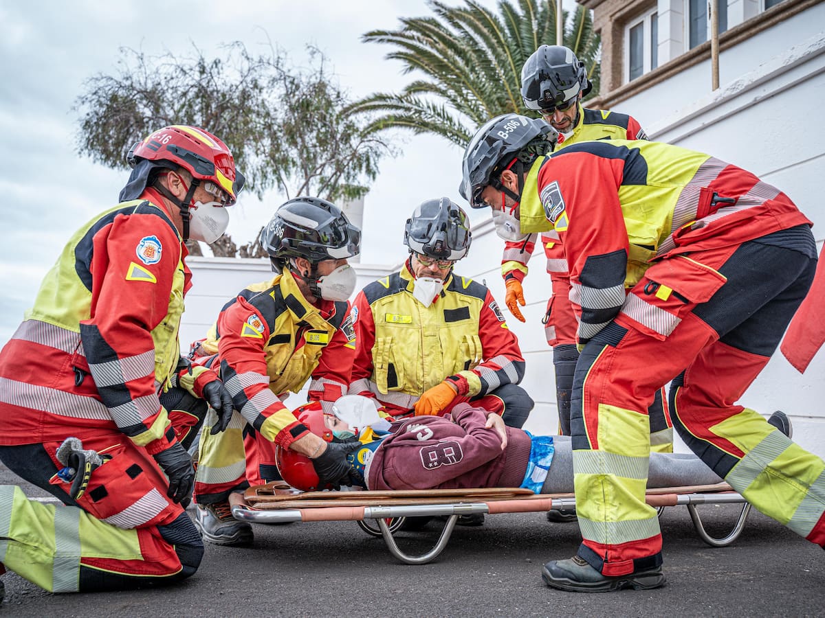El Consorcio de Seguridad y Emergencias de Lanzarote realiza un ejercicio práctico de atención al paciente