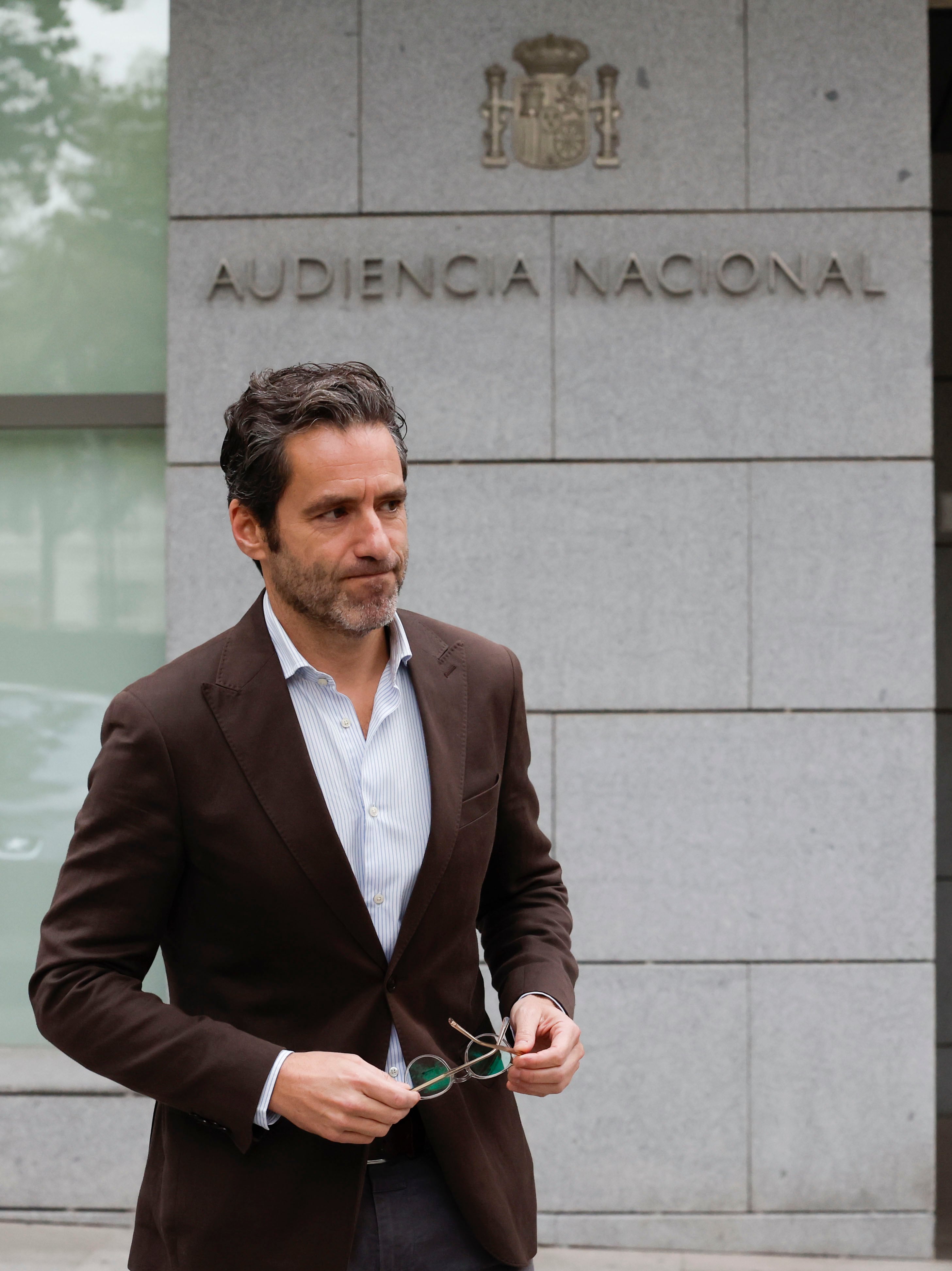 El portavoz del PP, Borja Sémper tras presentar la querella en la Audiencia Nacional