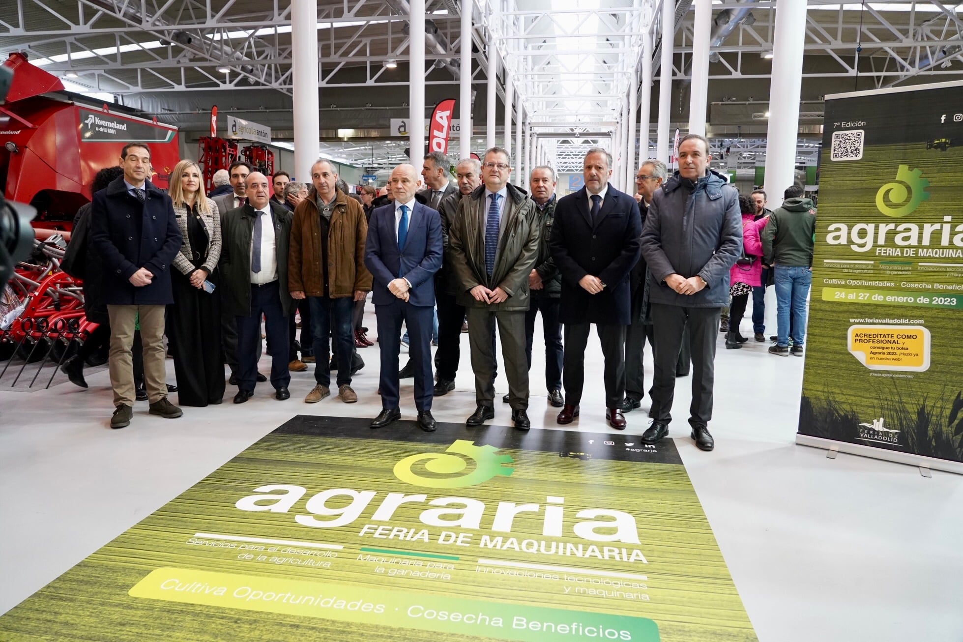 El consejero de Agricultura, Ganadería y Desarrollo Rural de la Junta de Castilla y León, asisten a la inauguración de la bienal de maquinaria agrícola Agraria, que organiza la Feria de Valladolid