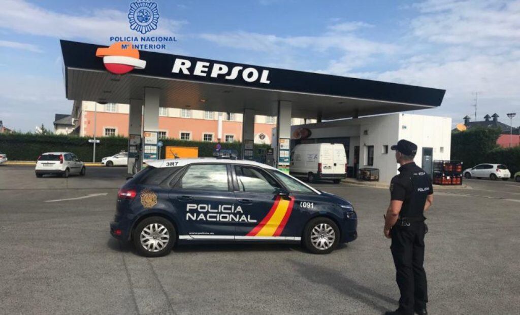 Instantánea de la Policía Nacional en la operación en Miranda de Ebro