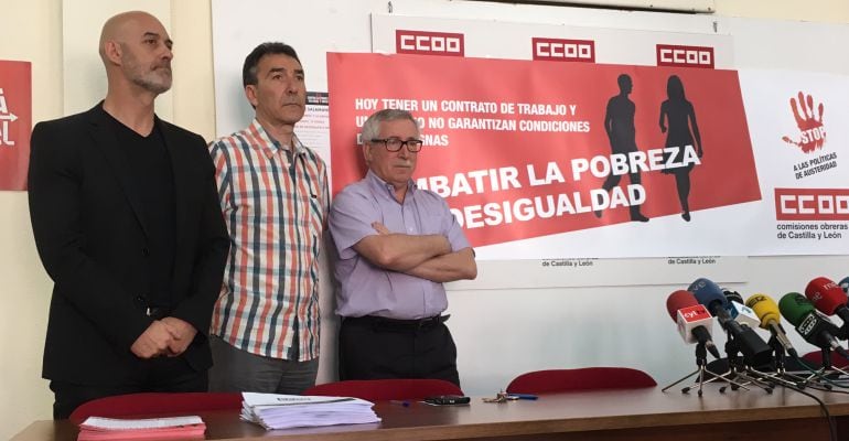 Emilio Pérez, Ángel Hernández e Ignacio Fernández Toxo