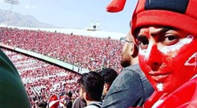 La foto de la chica iraní que se coló en el estadio