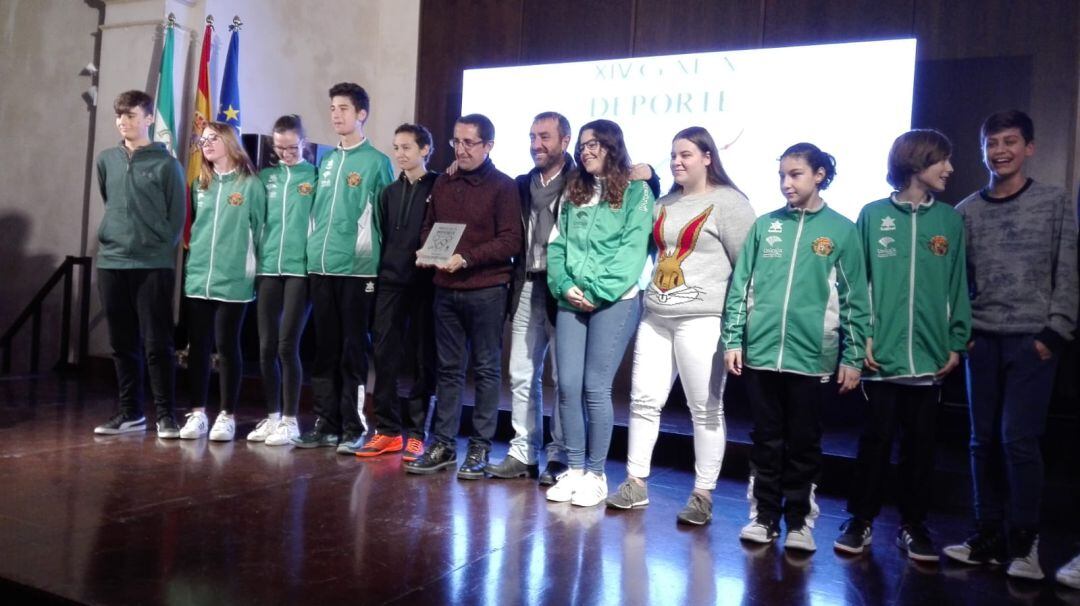 El CB Ronda fue uno de los clubes reconocidos en el acto