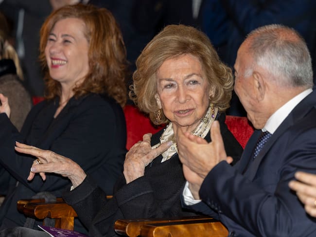 LA Reina Sofía este lunes en Palma de Mallorca. EFE/CATI CLADERA