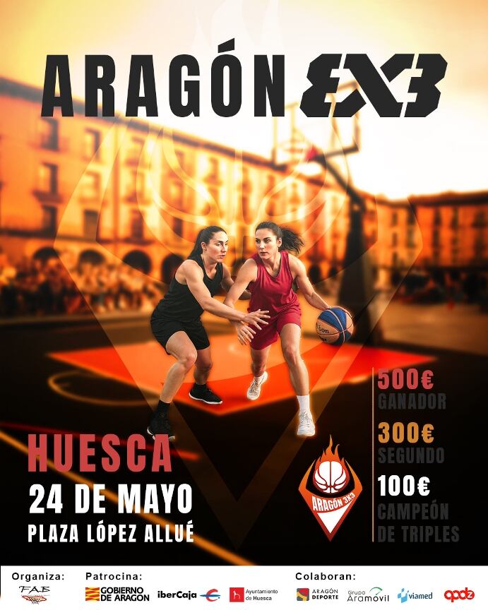 Huesca acogerá la primera jornada de este torneo 3X3 que se celebra en Aragón