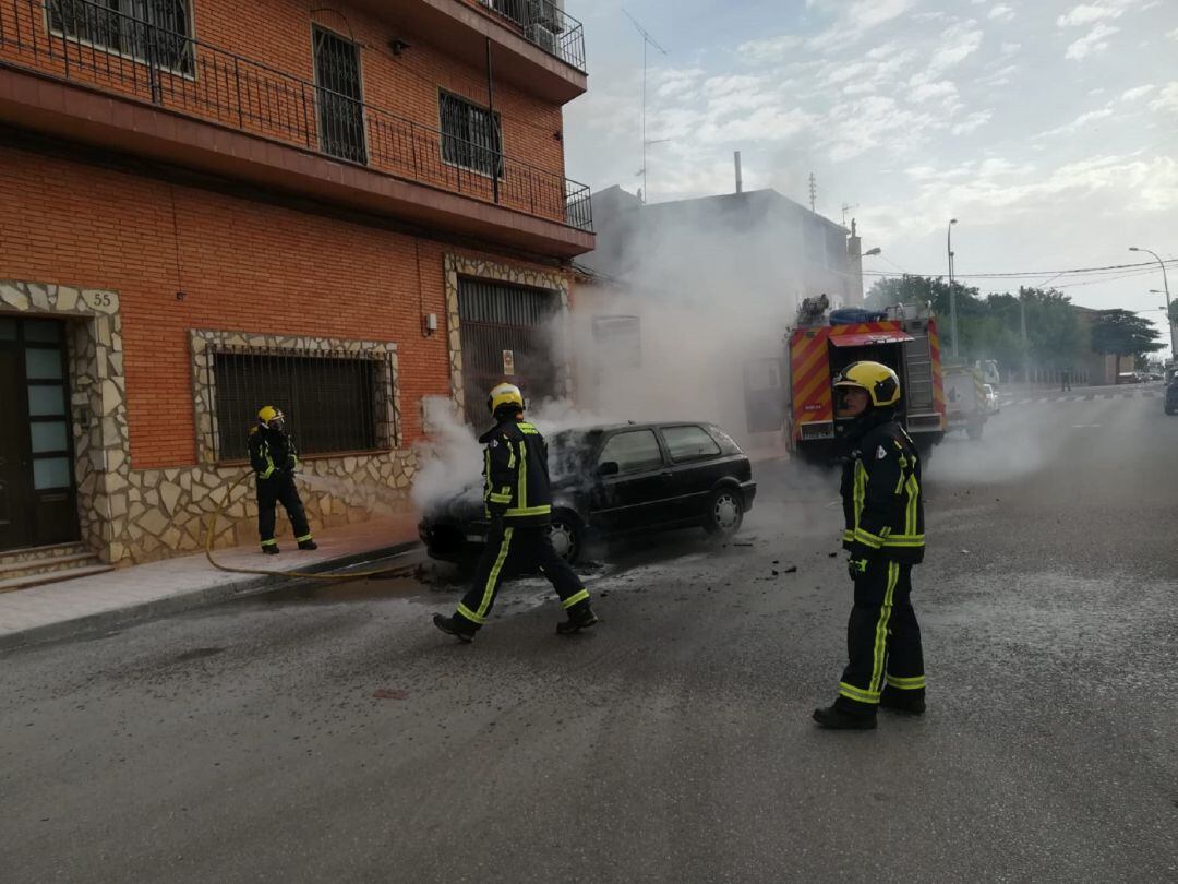 Intervención de los bomberos de Motilla