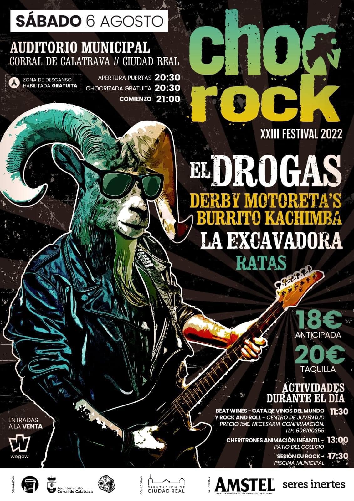 Cartel Choorock de Corral de Calatrava