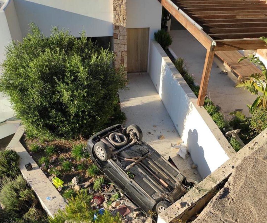 Estado en el que quedó el vehículo tras el accidente