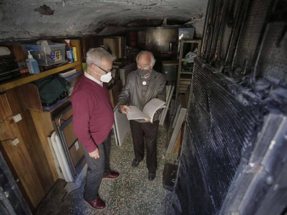 La reforma de la plaza de Brujas recuperará la cota original de las pilastras de la fachada de les Covetes