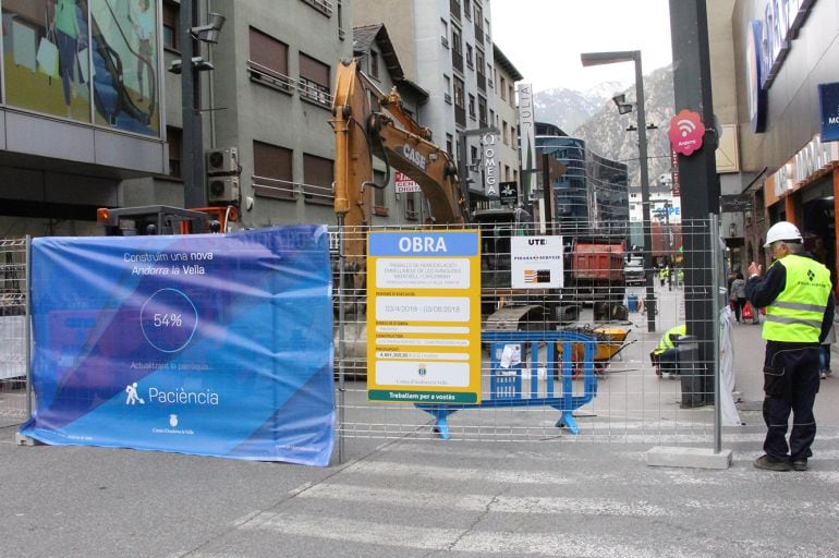 Obres a l'Avinguda Meritxell