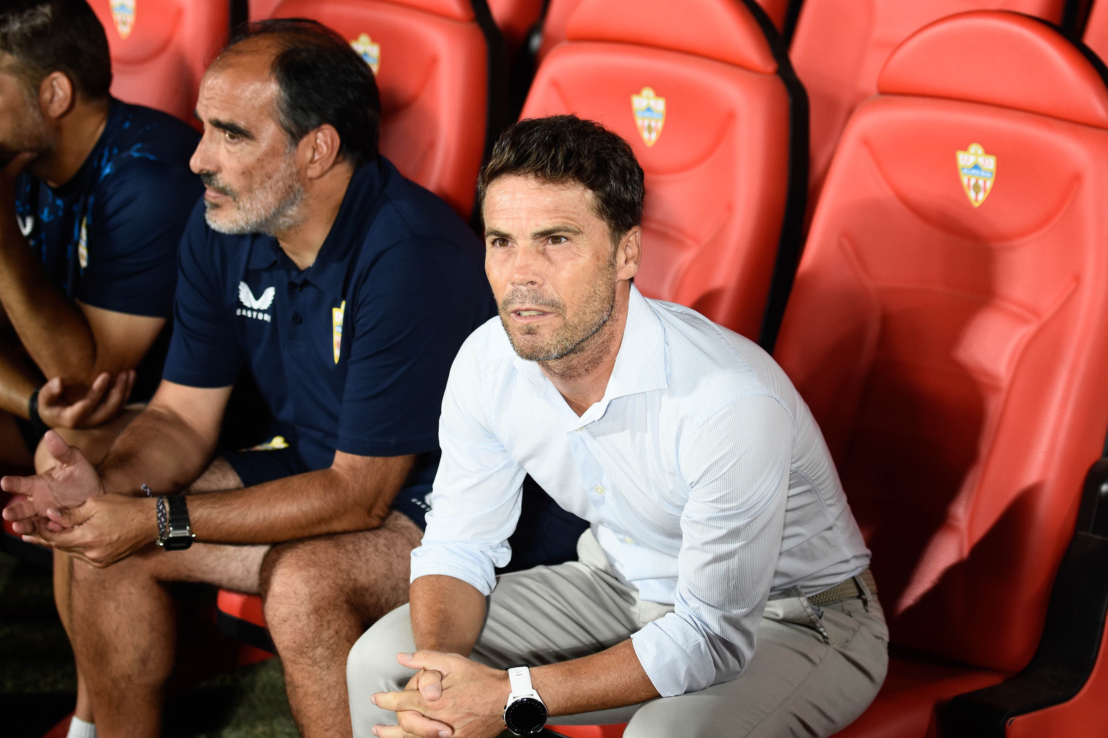 Rubi antes de que comenzara el encuentro en el Mediterráneo.