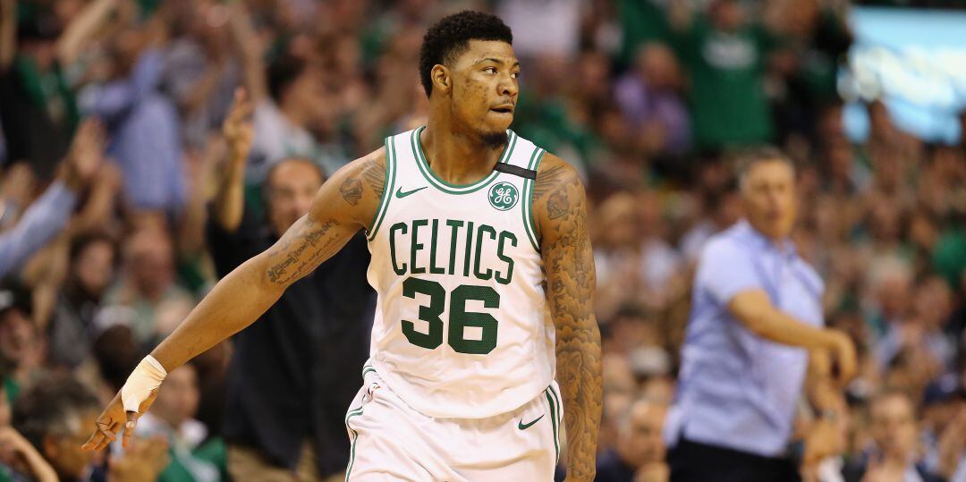 Marcus Smart, durante un partido de los Boston Celtics