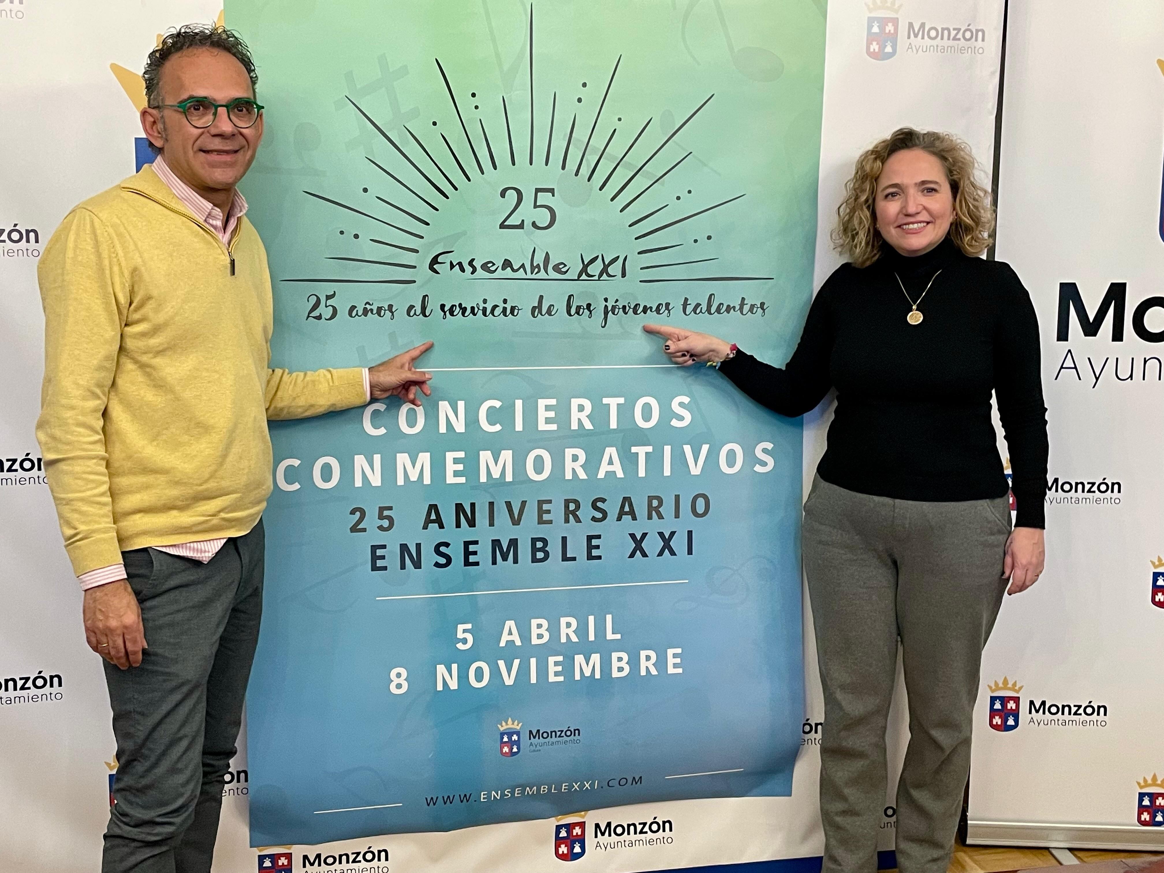 José Antonio Chic y Marta Montaner. Foto: Ayto de Monzón