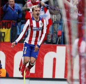 El francés celebra su gol, el 3-0.