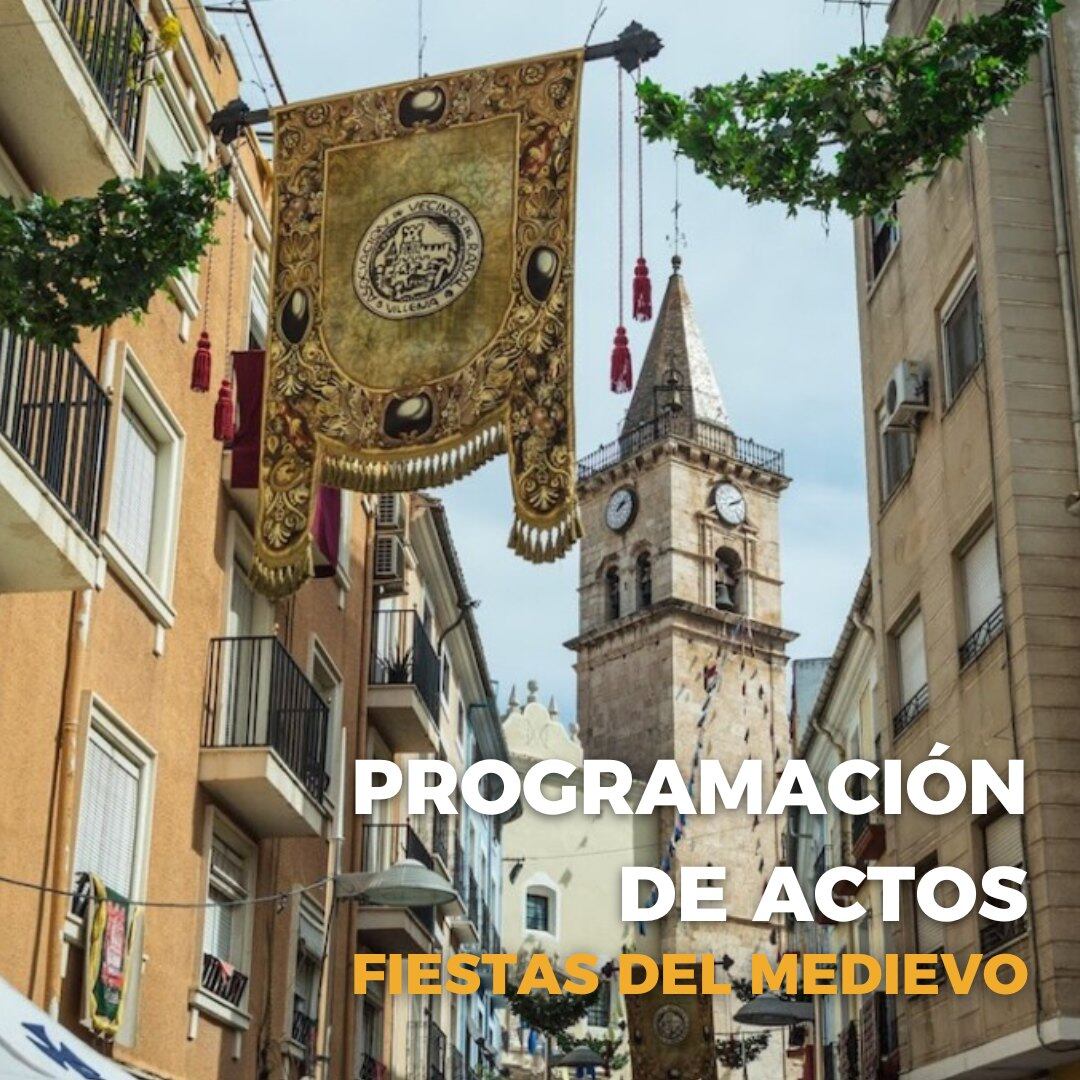 Cartel de los actos previstos