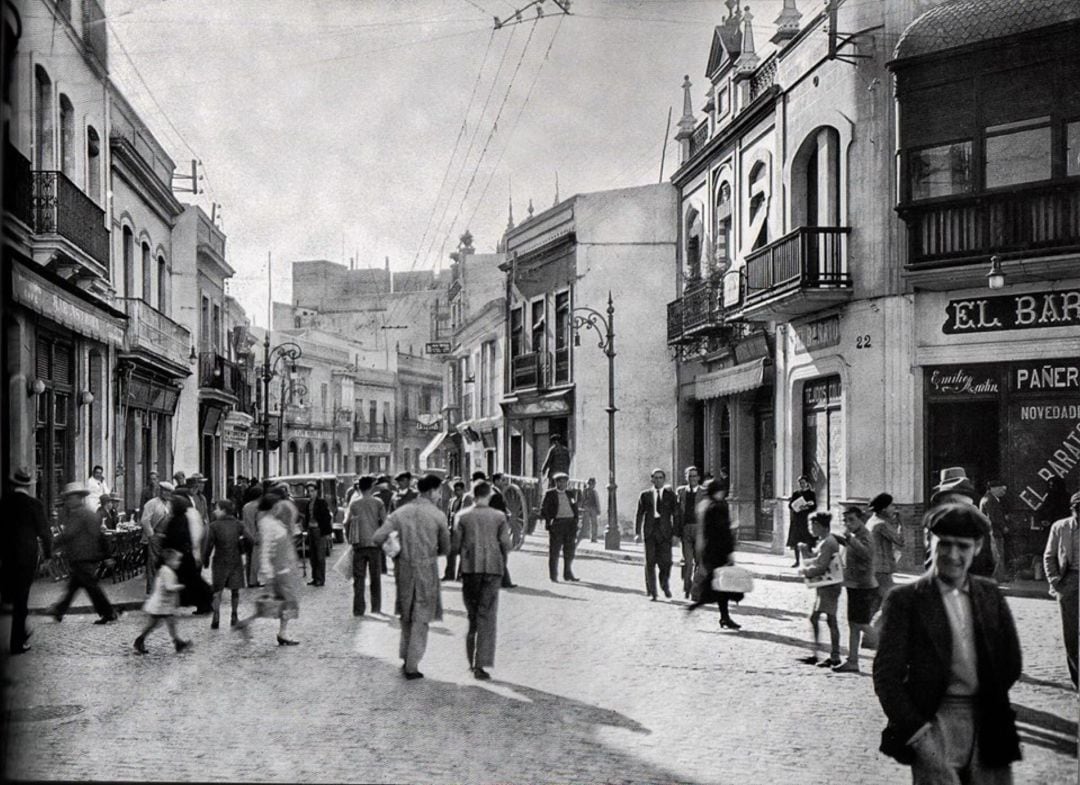 Panorámica de la antigua &quot;Placeta&quot; (Huelva) Imagen cedida por el escritor onubense Diego Lopa